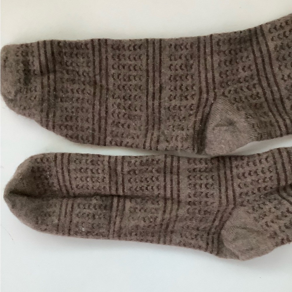 Brown Patterned Men's Socks - Picture 4 of 4